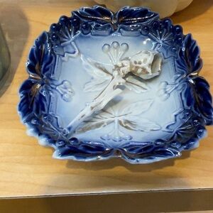 Blue and White Decorative Dish